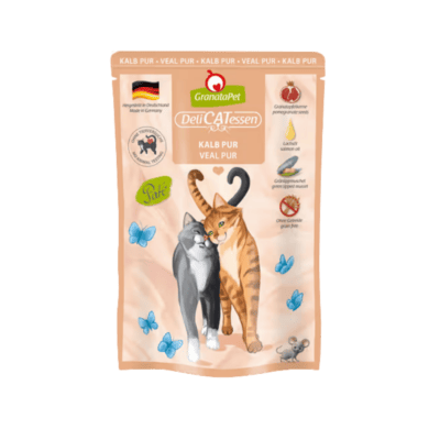 GranataPet DeliCatessen Veal Pur – Karma mokra, w saszetce, dla kota, cielęcina - obrazek 1