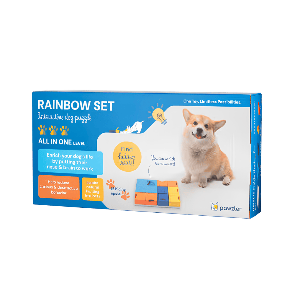 Pawzler Rainbow Set - modułowa zabawka logiczna dla psa