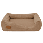 Kolor: Bowl&Bone Republic Deco – Ortopedyczne, sztruksowe legowisko, kanapa dla psa i kota, latte