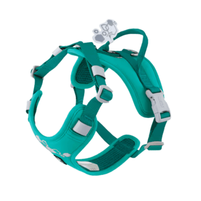 Hurtta Weekend Warrior Harness II ECO Peacock - Szelki dla psów aktywnych, turkusowe - obrazek 1
