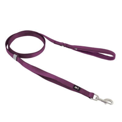 Hurtta Weekend Warrior Standard Leash II Eggplant - Smycz spacerowa, bordowa 180cm - obrazek 1