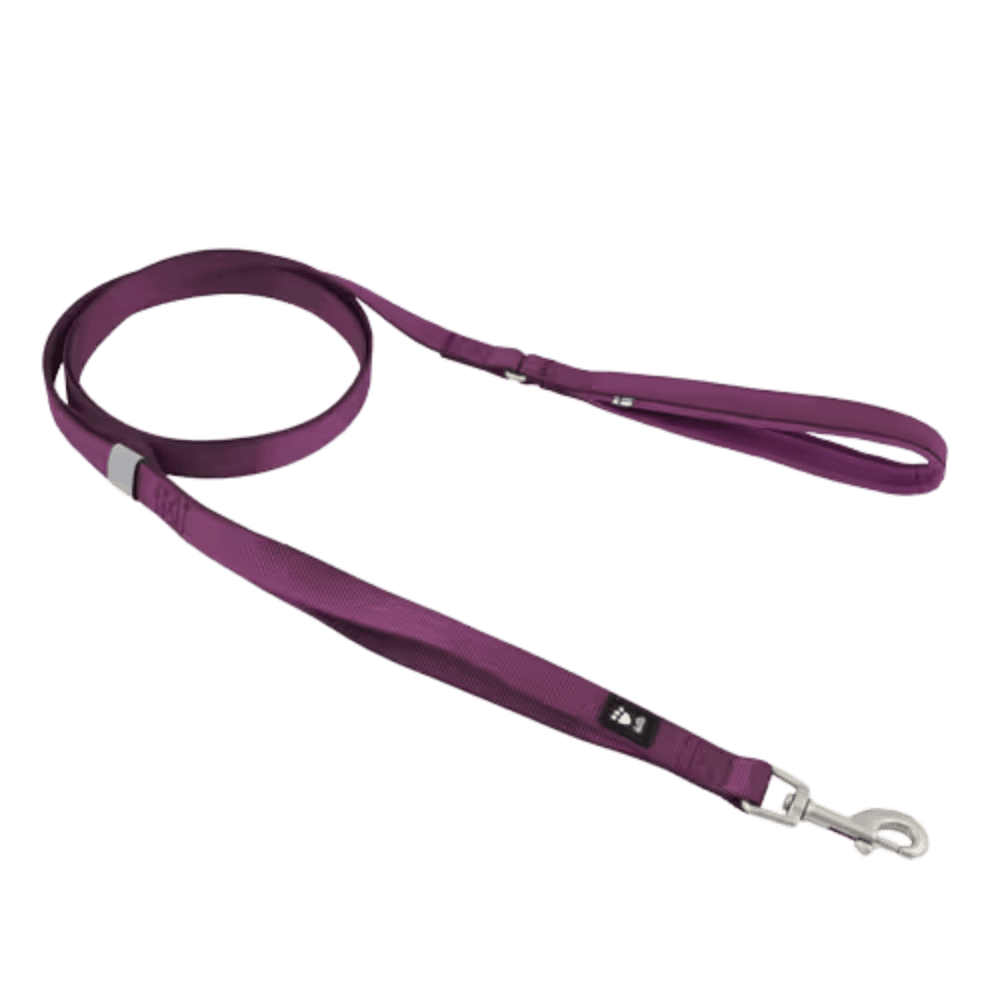 Hurtta Weekend Warrior Standard Leash II Eggplant - Smycz spacerowa, bordowa 180cm