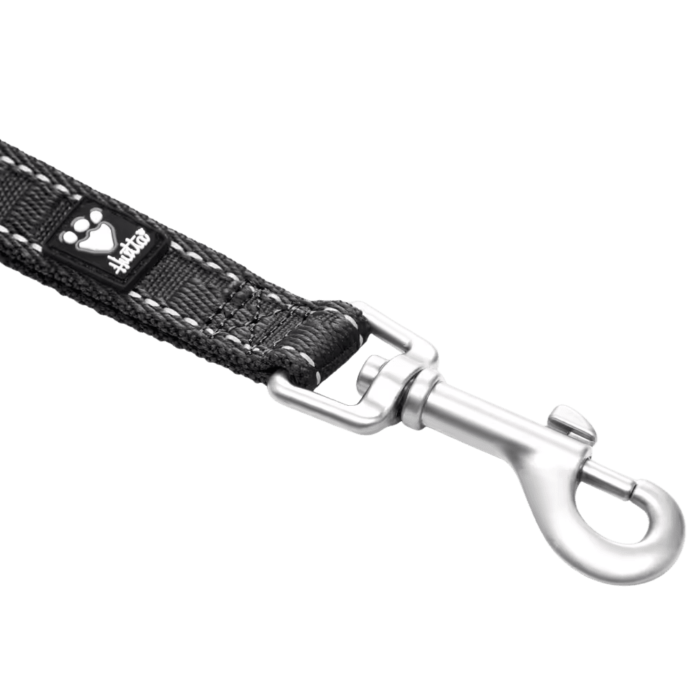 Hurtta Casual Reflective Leash Eco Raven - Smycz spacerowa dla psa, czarna