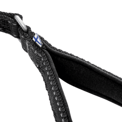 Hurtta Casual Reflective Leash Eco Raven - Smycz spacerowa dla psa, czarna - obrazek 2