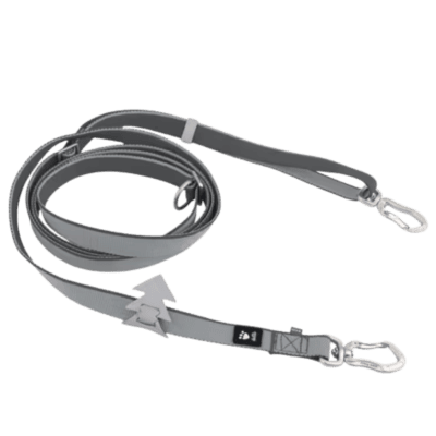 Hurtta Multilong Leash II Blackberry - Przepinana smycz dla psa, szara 3m - obrazek 1