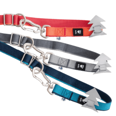Hurtta Multilong Leash II Strawberry - Przepinana smycz dla psa, czerwona 3m - obrazek 4