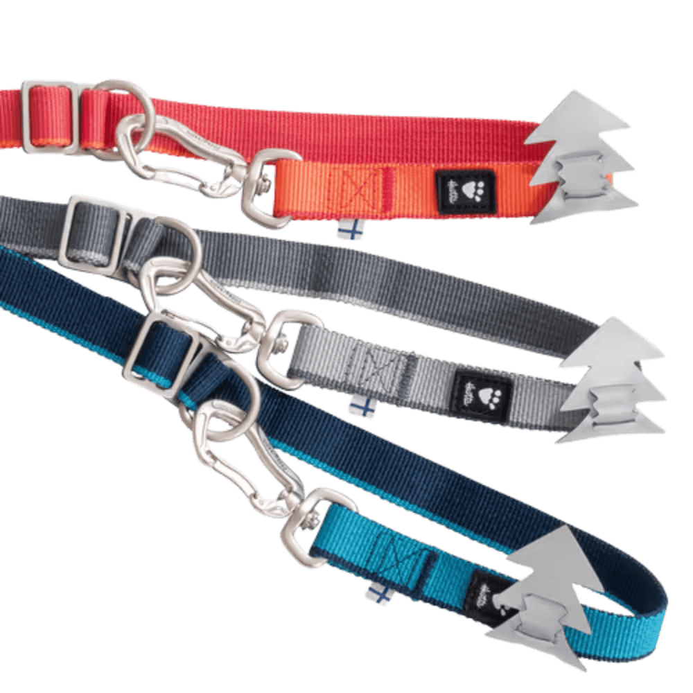 Hurtta Multilong Leash II Strawberry - Przepinana smycz dla psa, czerwona 3m