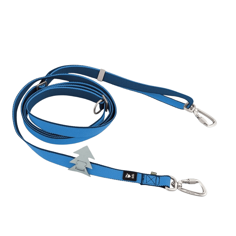 Hurtta Multilong Leash II Ocean - Przepinana smycz dla psa, niebieska 3m