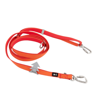 Hurtta Multilong Leash II Strawberry - Przepinana smycz dla psa, czerwona 3m - obrazek 1