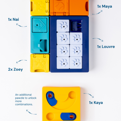Pawzler Smarty Set - modułowa zabawka logiczna dla psa, poziom 2 - obrazek 3