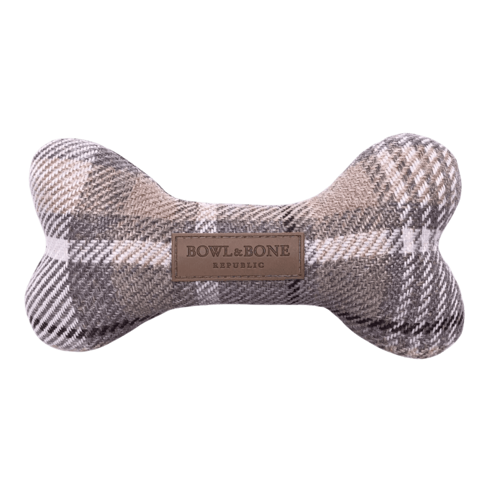 Bowl&Bone Republic Bone - Maskotka dla psa, brązowa kostka
