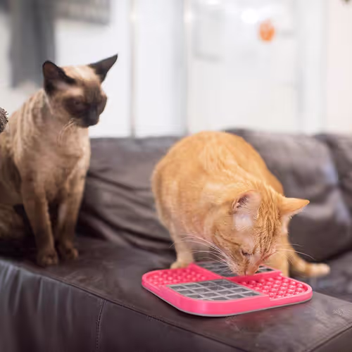 LickiMat Slomo Cat - Mata do lizania dla kota, twarda