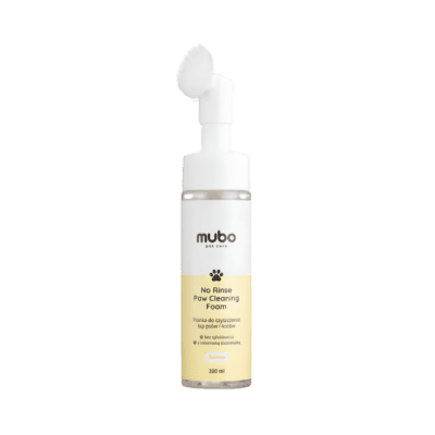 Mubo No Rinse Paw Cleaning Foam Banana - Bananowa pianka do mycia łapek psa i kota, 200ml - obrazek 1