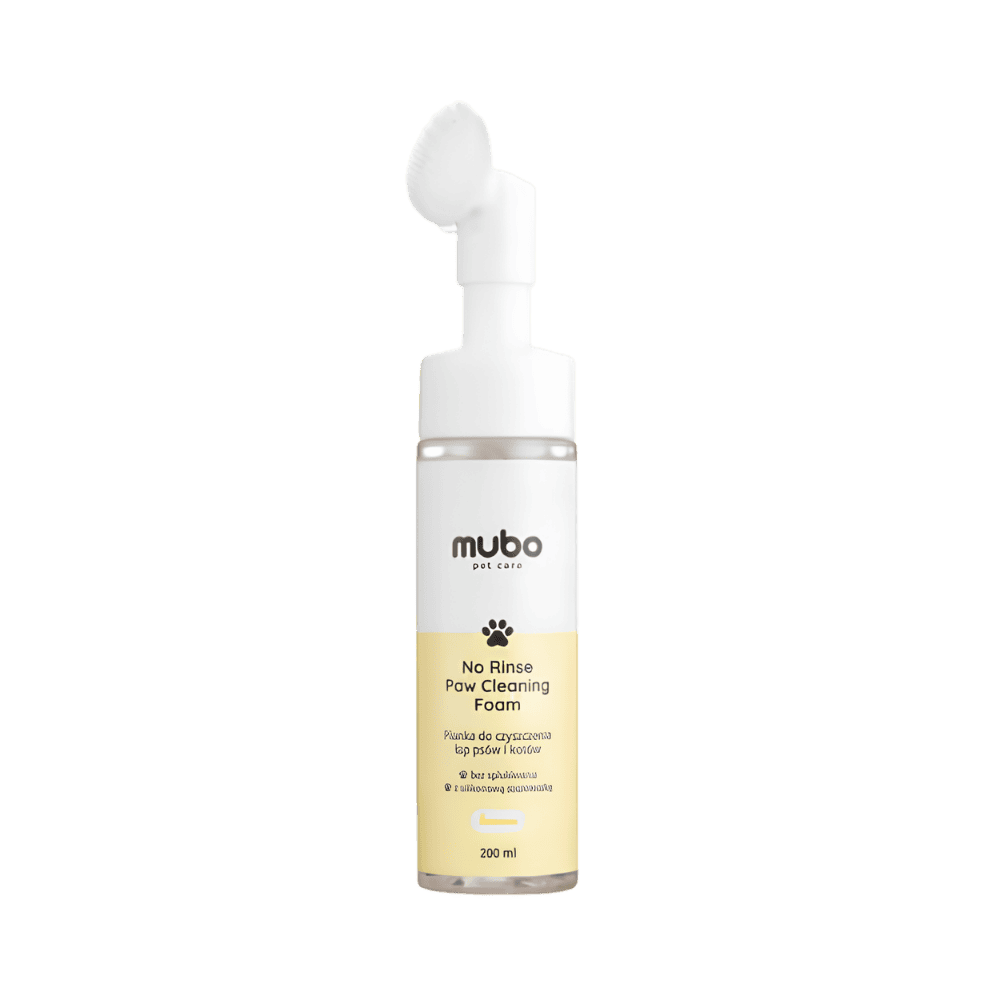 Mubo No Rinse Paw Cleaning Foam Banana - Bananowa pianka do mycia łapek psa i kota, 200ml