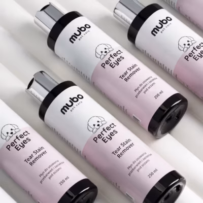 Mubo Perfect Eyes Tear Stain Remover - Płyn do usuwania zacieków i przebarwień pod oczami dla psa i kota, 250ml - obrazek 2