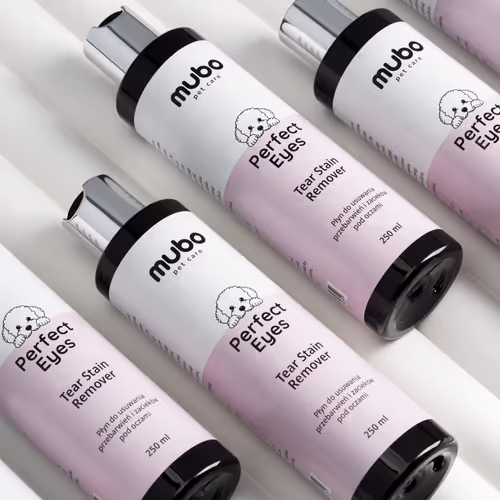 Mubo Perfect Eyes Tear Stain Remover - Płyn do usuwania zacieków i przebarwień pod oczami dla psa i kota, 250ml