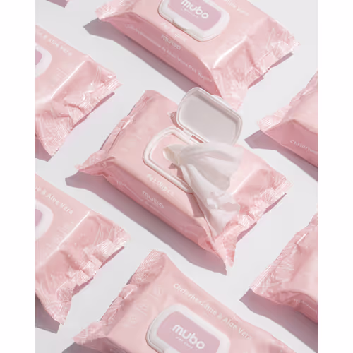 Mubo Chlorhexidine & Aloe Vera Pet Wipes - Chusteczki z chlorheksydyną i aloesem dla psa i kota
