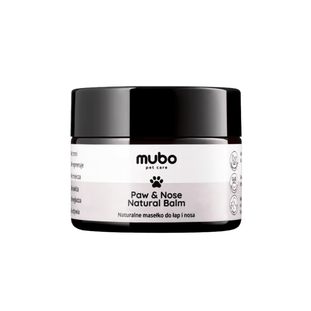 Mubo Paw & Nose Fragrance Free Natural Balm - Naturalne, bezzapachowe masełko do łap i nosa, dla psa i kota, 50g