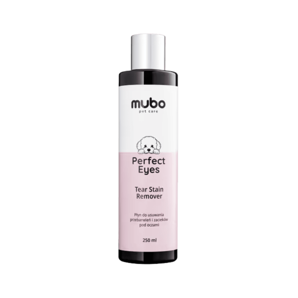Mubo Perfect Eyes Tear Stain Remover - Płyn do usuwania zacieków i przebarwień pod oczami dla psa i kota, 250ml