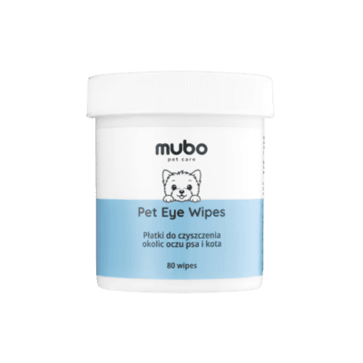Mubo Pet Eye Wipes - Płatki do czyszczenia oczu dla psa i kota, 80 sztuk - obrazek 1