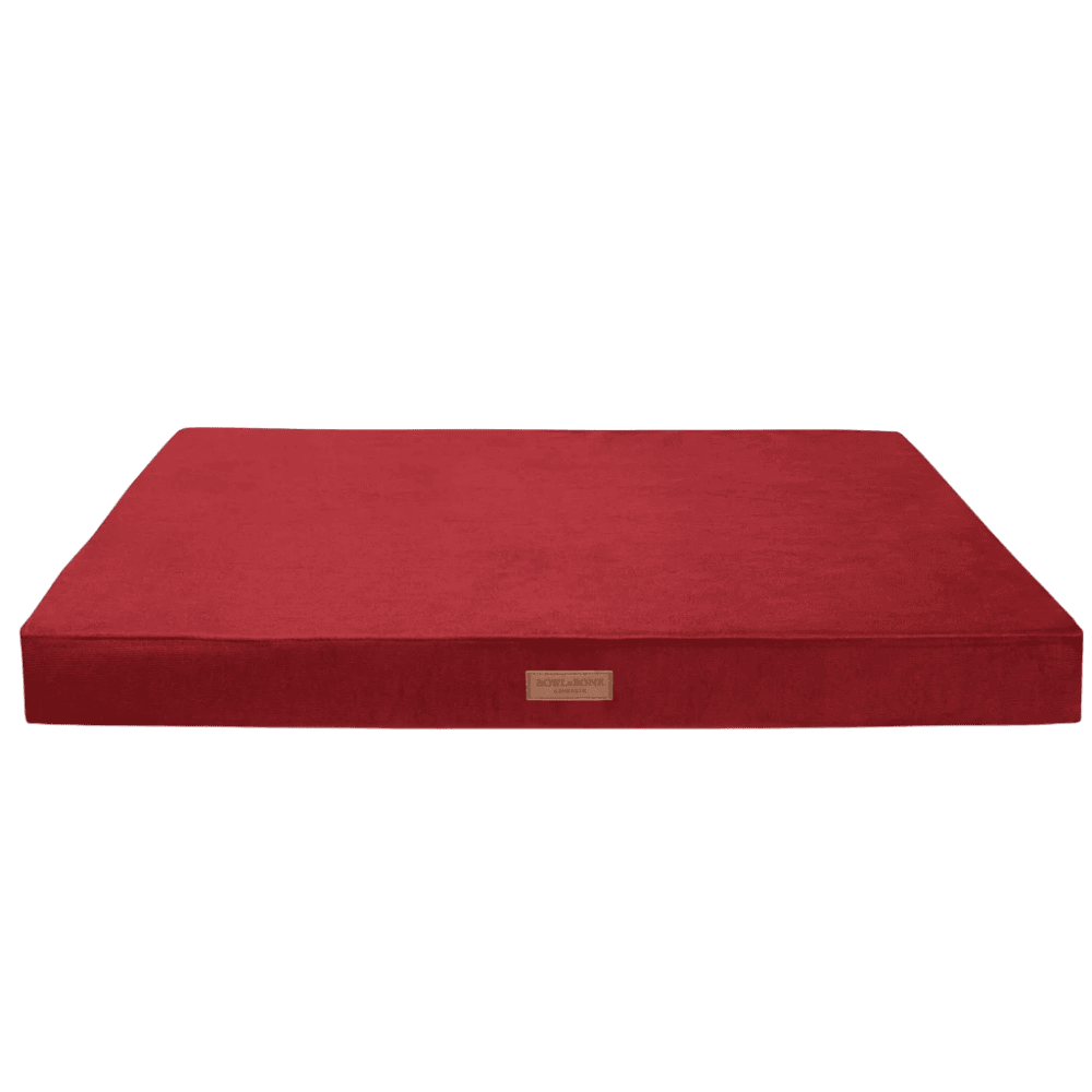 Bowl&Bone Republic Classic – Materac ortopedyczny dla psa i kota, czerwony