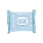 Aktualny kolor: Mubo Baby Powder Pet Wipes - Delikatne chusteczki z z aloesem dla psa i kota, o zapachu dziecięcego pudru