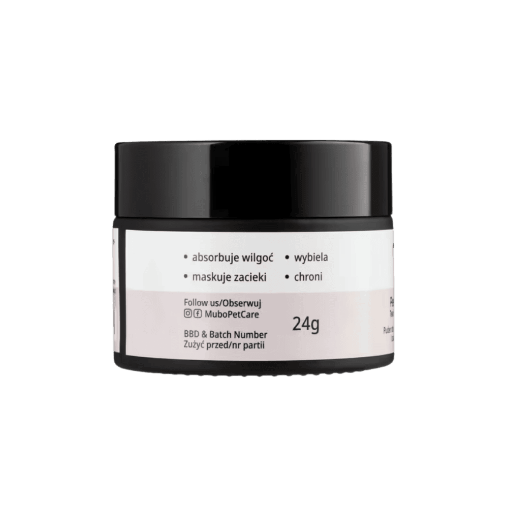 Mubo Perfect Eye Tear Stain Powder - Puder do usuwania plam i zacieków pod oczami dla psa i kota, 24g
