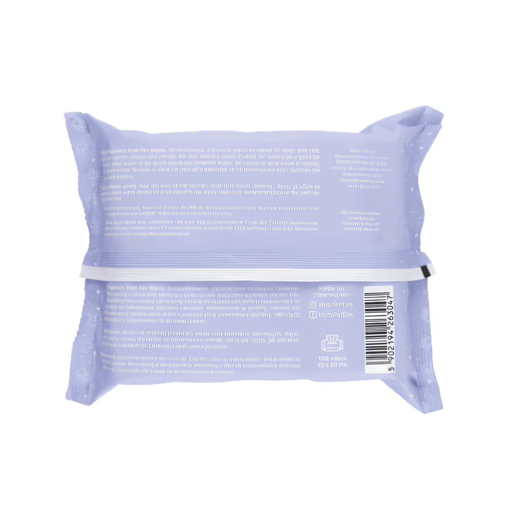 Mubo Fragrance Free Pet Wipes - Delikatne chusteczki z z aloesem dla psa i kota, bezzapachowe