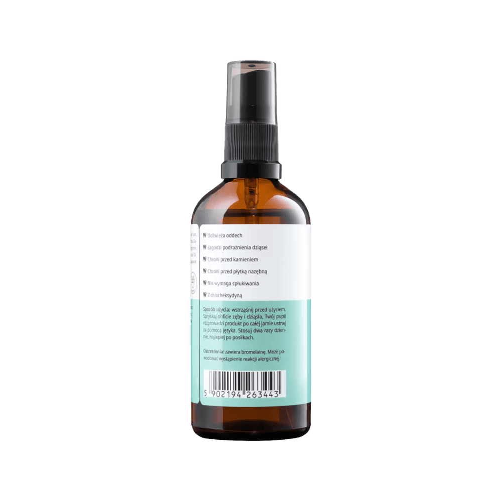 Mubo Chlorhexidine Dental Spray - Naturalna pasta z chlorheksydyną dla psa, bez szczotkowania, 100ml