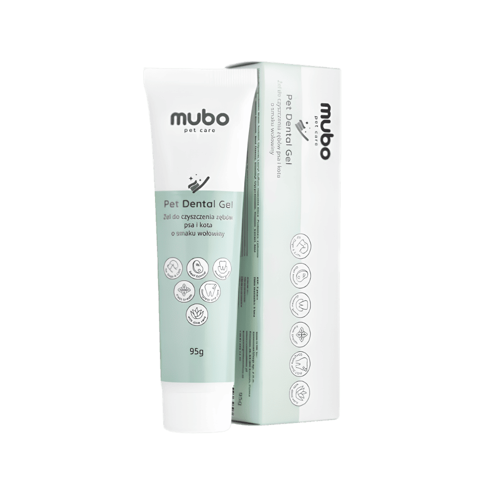 Mubo Pet Dental Gel - Żelowa pasta do zębów psa i kota, 95g