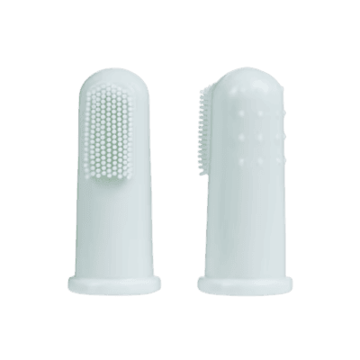 Mubo Dental Fingerbrush Set - Nakładki na palec do czyszczenia zębów, 2 sztuki - obrazek 2