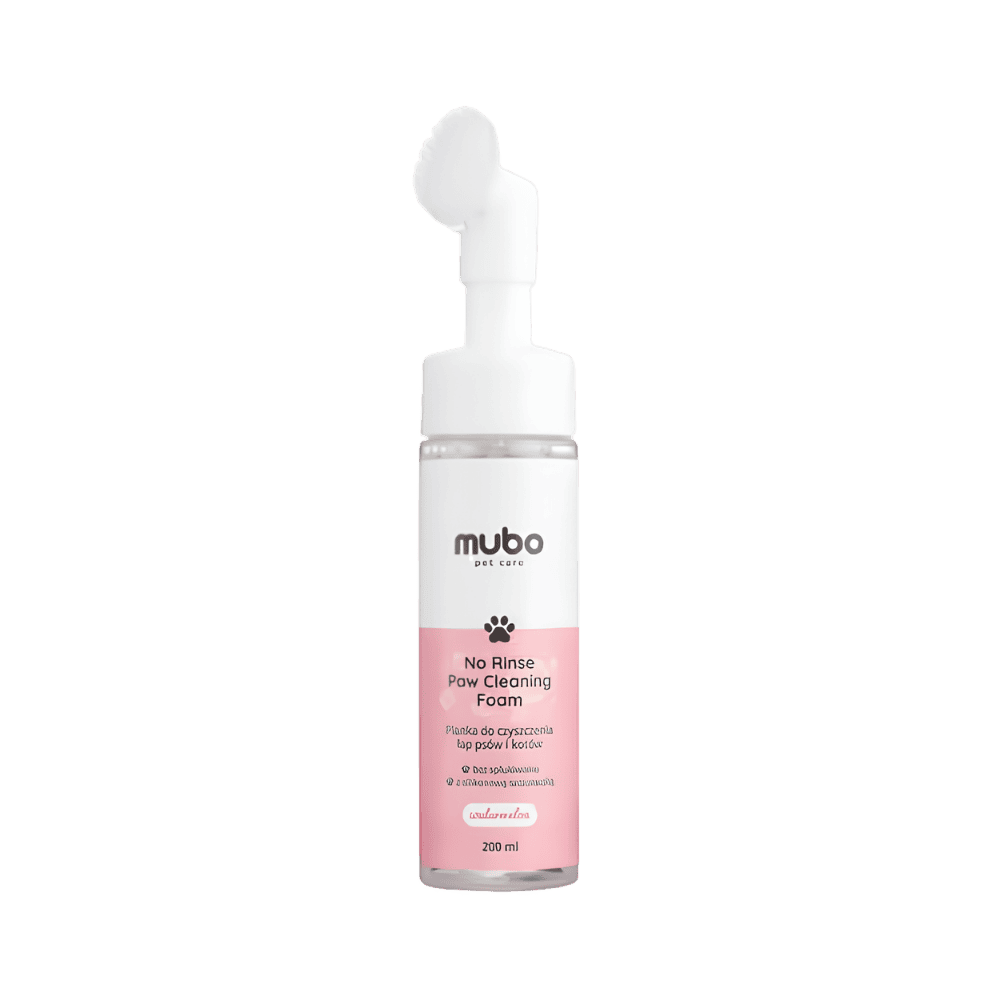 Mubo No Rinse Paw Cleaning Foam Watermelon - Arbuzowa pianka do mycia łapek psa i kota, 200ml