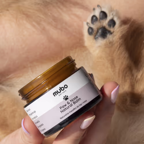 Mubo Paw & Nose Fragrance Free Natural Balm - Naturalne, bezzapachowe masełko do łap i nosa, dla psa i kota, 50g