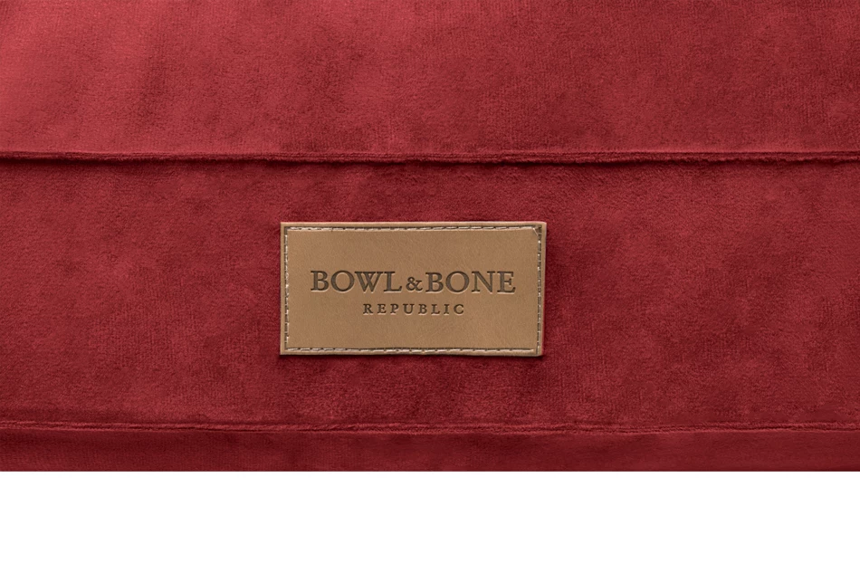 Bowl&Bone Republic Classic – Poducha dla psa i kota, czerwona