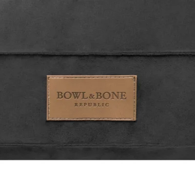 Bowl&Bone Republic Classic – Poducha dla psa i kota, grafitowa - obrazek 3