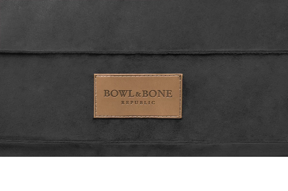 Bowl&Bone Republic Classic – Poducha dla psa i kota, grafitowa