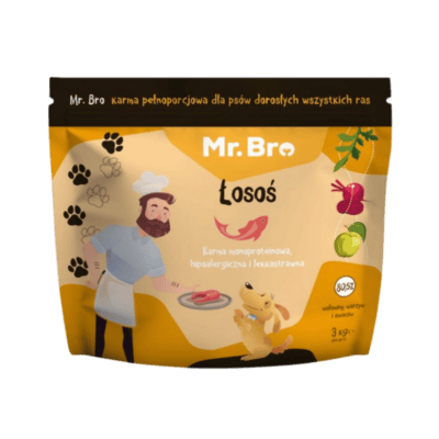 Mr.Bro – Monoproteinowa karma sucha dla psów dorosłych, łosoś