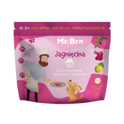 Mr.Bro – Monoproteinowa karma sucha dla psów dorosłych, jagnięcina